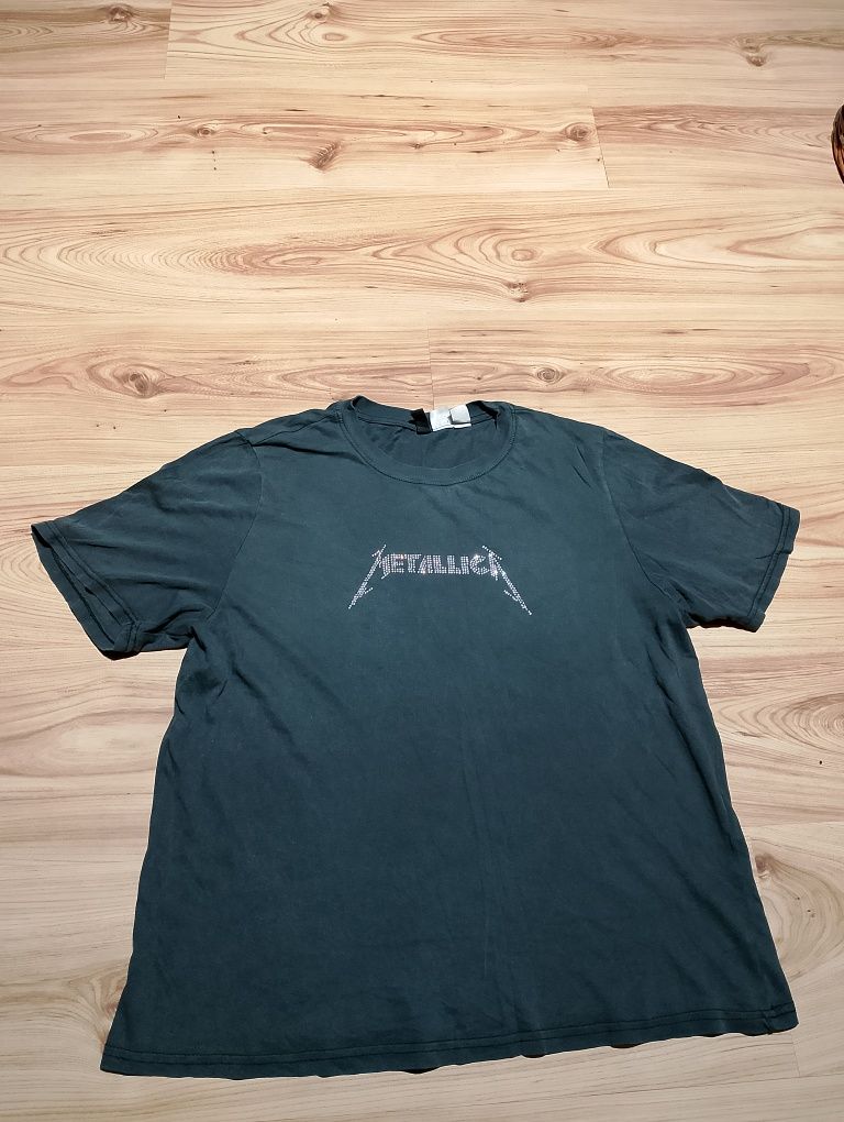 Szara Koszulka Damska Metallica