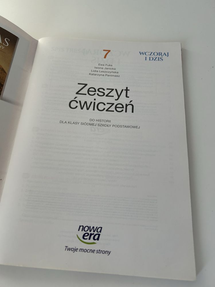 Zeszyt ćwiczeń z historii klasa 7 Wczoraj i dziś