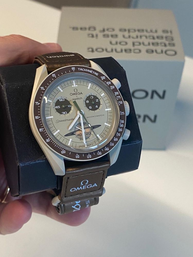 Relógio Swatch Omega Mission to Saturn