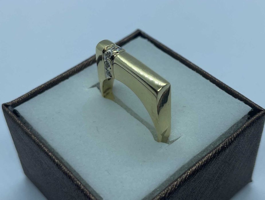 Złoty pierścionek z cyrkoniami 4,52 p585 r13 /ST złoto