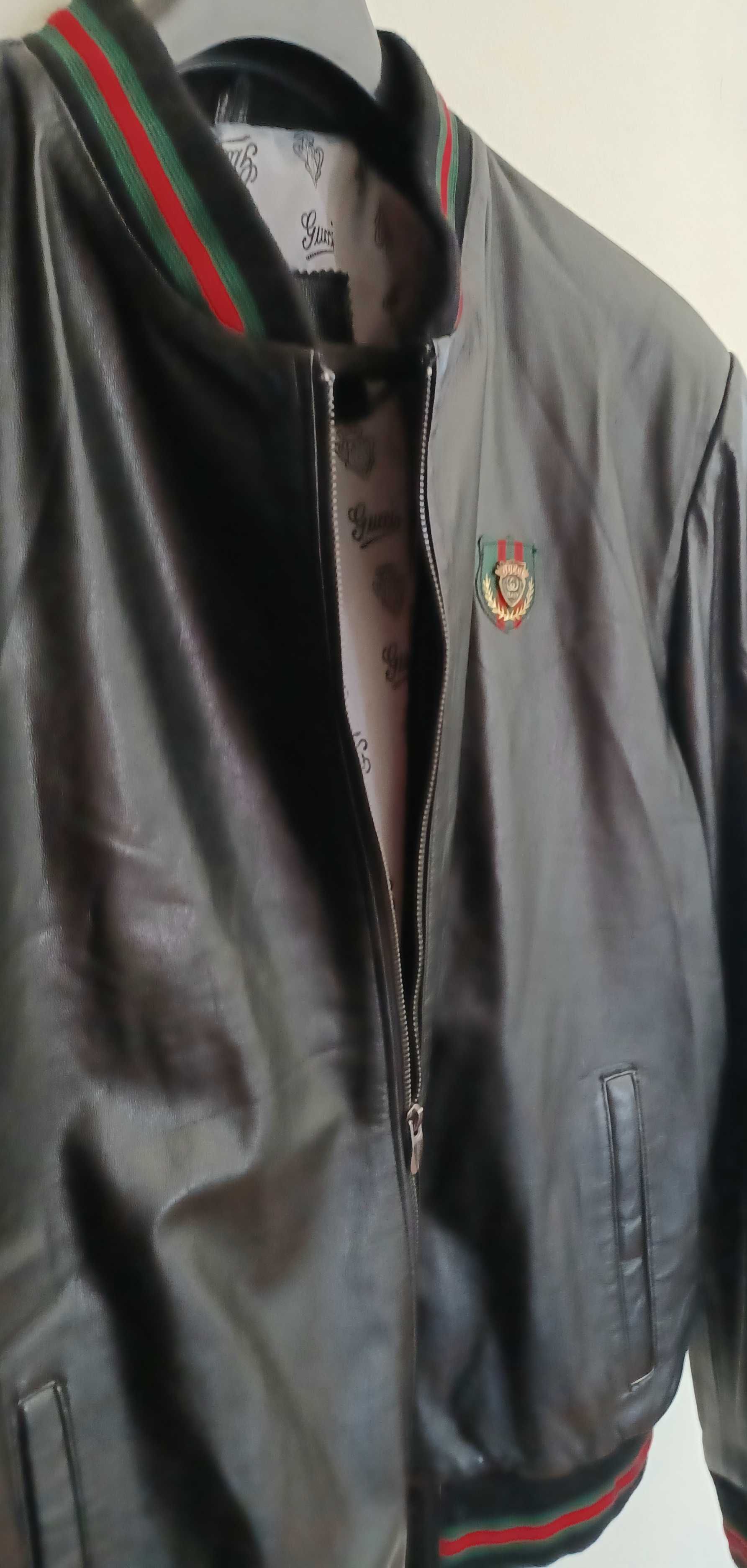 Kurtka  Gucci outlet skóra naturalna   rozm 4 x XL (60)