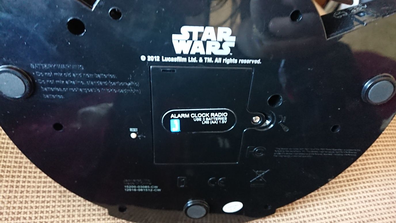 STAR WARS Darth Vader Вейдер большие музыкальные настольные часы радио