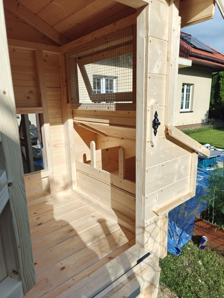 Kurnik z woliera 400x150