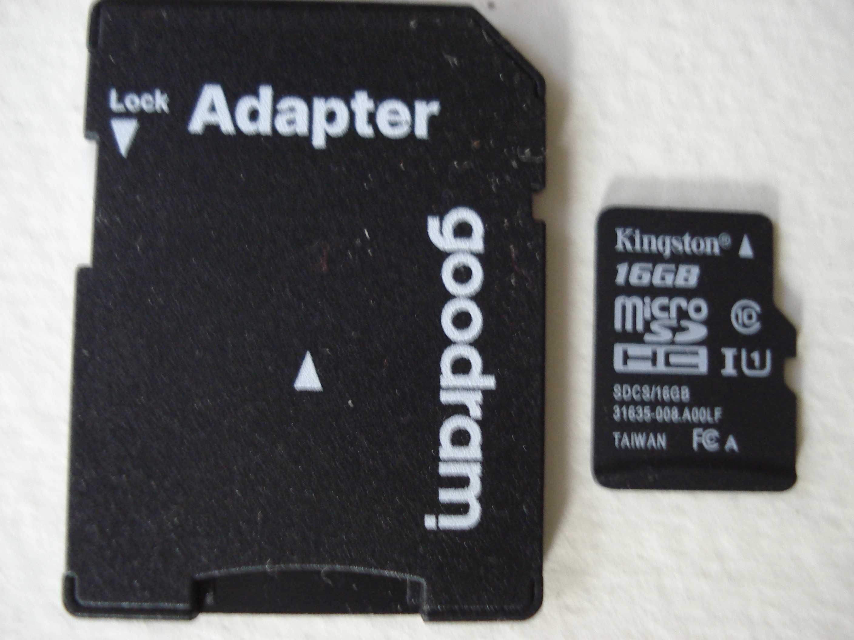 karty pamięci micro SD 2 gb z przejściówką na SD