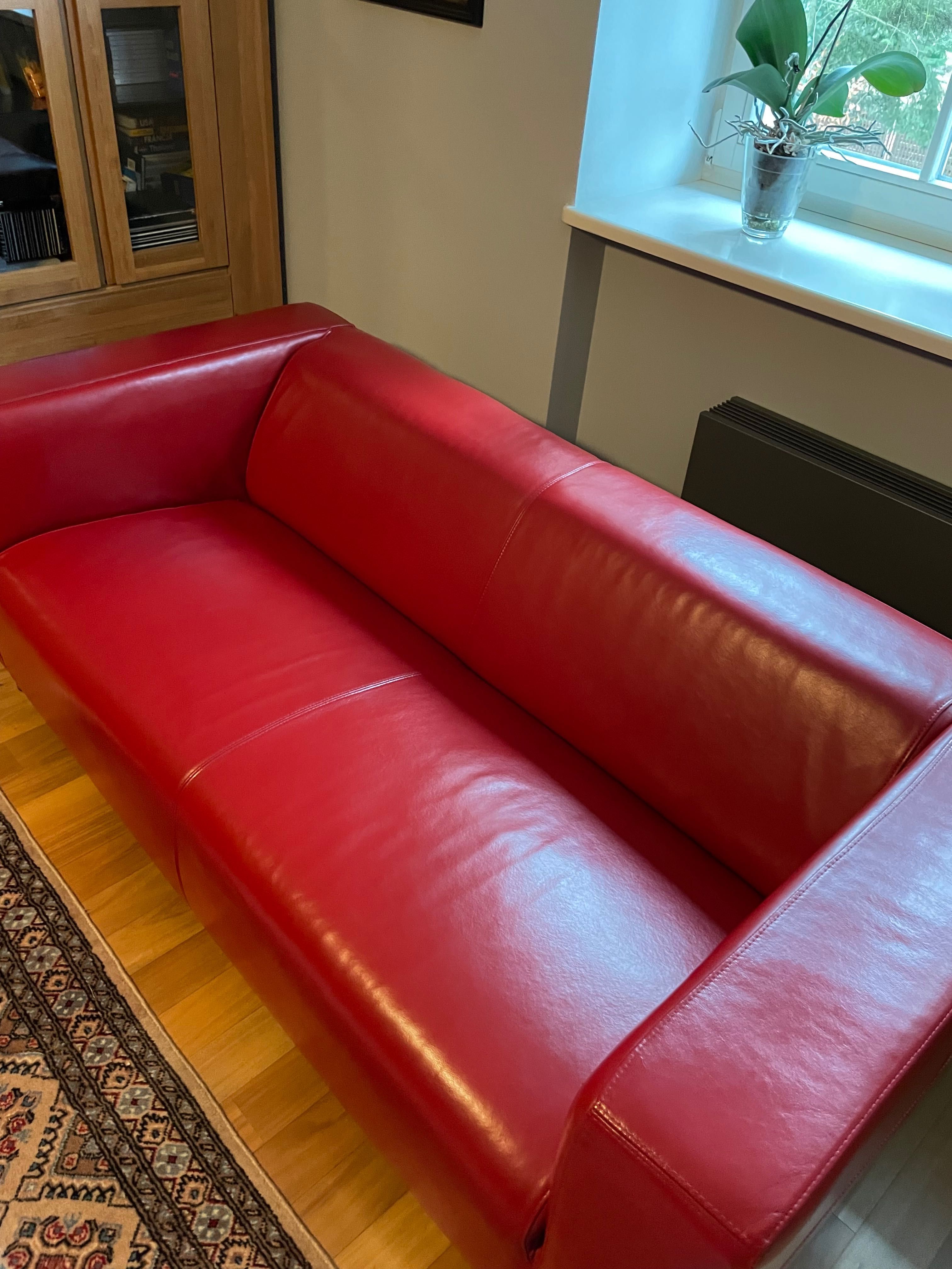 Skórzana sofa IKEA