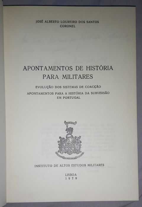 Livros Militares Portugueses (3 obras).