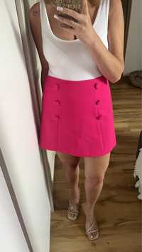 Nowa spódnica spódniczka różowa mini S 36 ZARA