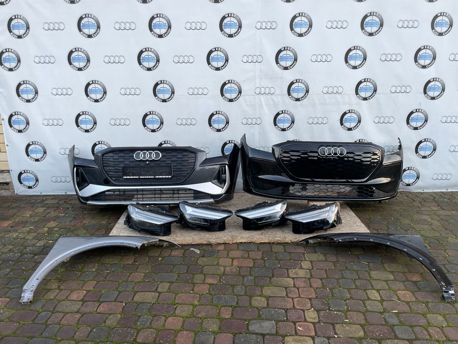 Бампер фари крило Audi E tron Q4 крило праве ліве фара права ліва етро
