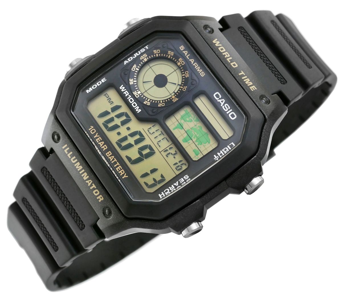 zegarek męski casio ae-1200wh-1bvdf + box
