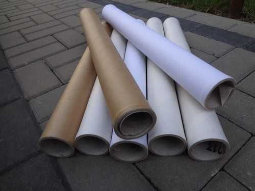 Tuba kartonowa tuby kartonowe rura wysyłka dł 53 cm śred 4,9 cm pakowa