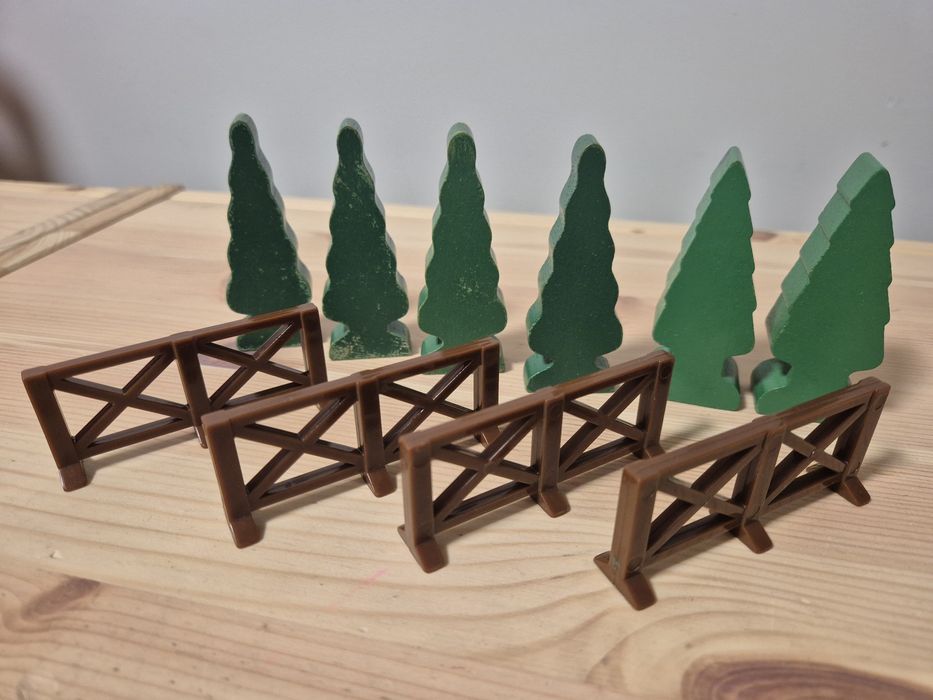 Drzewa płotki do kolejki drewnianej playtive