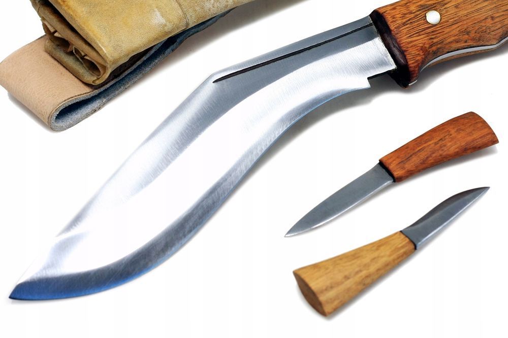 Nóż regionalny nepalski wojskowy KUKRI KHUKRI skórzane etui maczeta