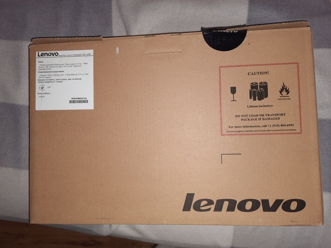 Ноутбук Lenovo ideapad 100-14IBY