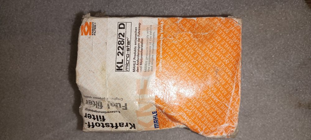 Паливний фільтр mahle KL 228/2 D на sprinter vito