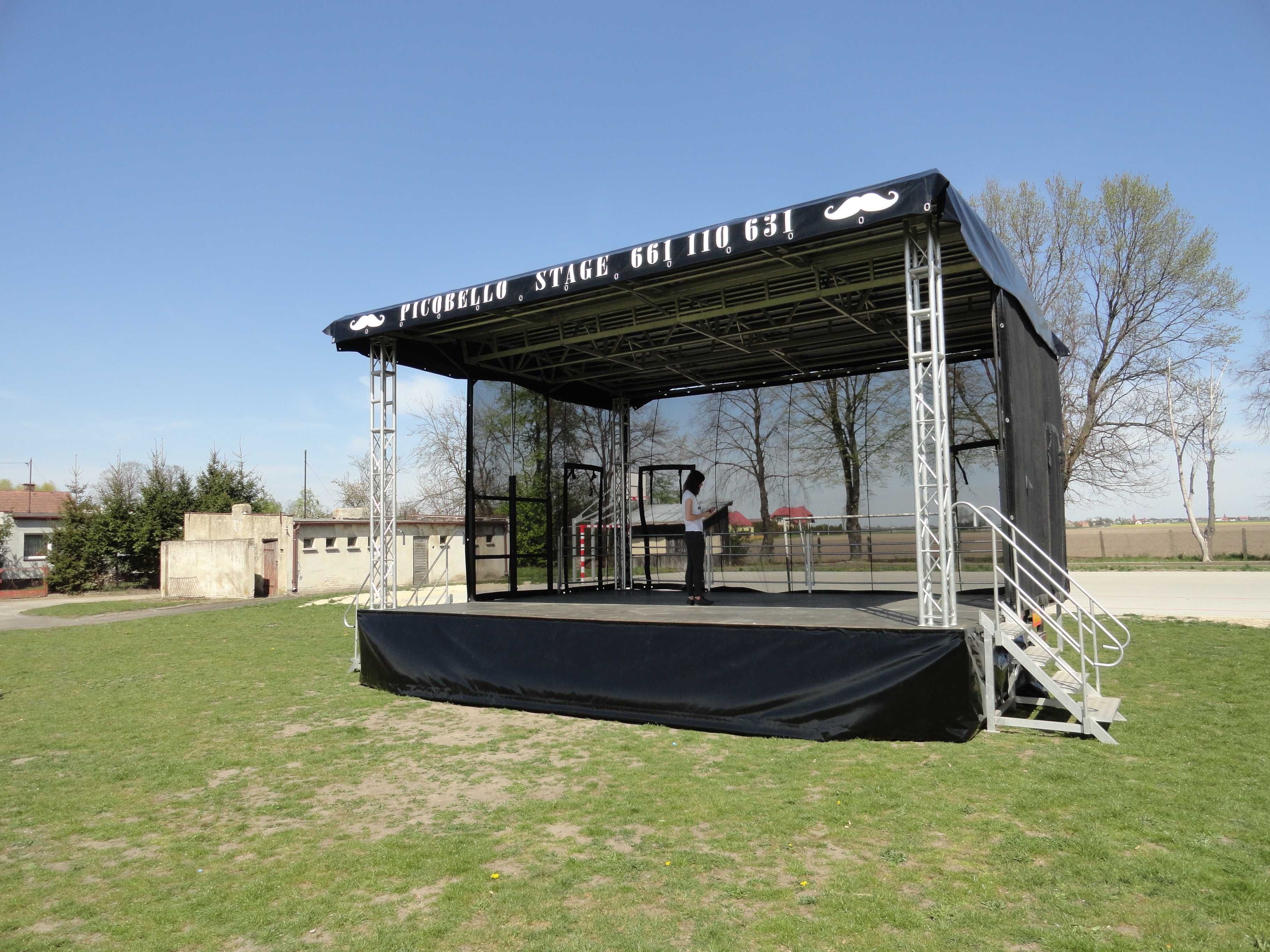 Scena mobilna Estrada Nagłośnienie Oświetlenie Barierki na twój Event