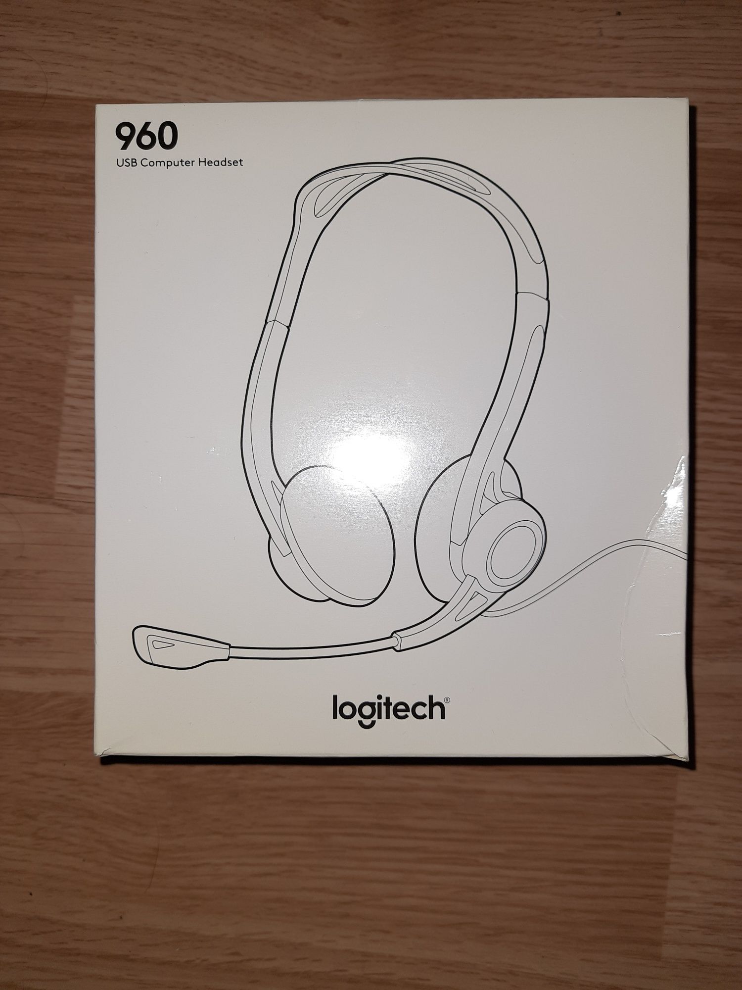 Logitech 960 USB Computer Headset słuchawki nowe