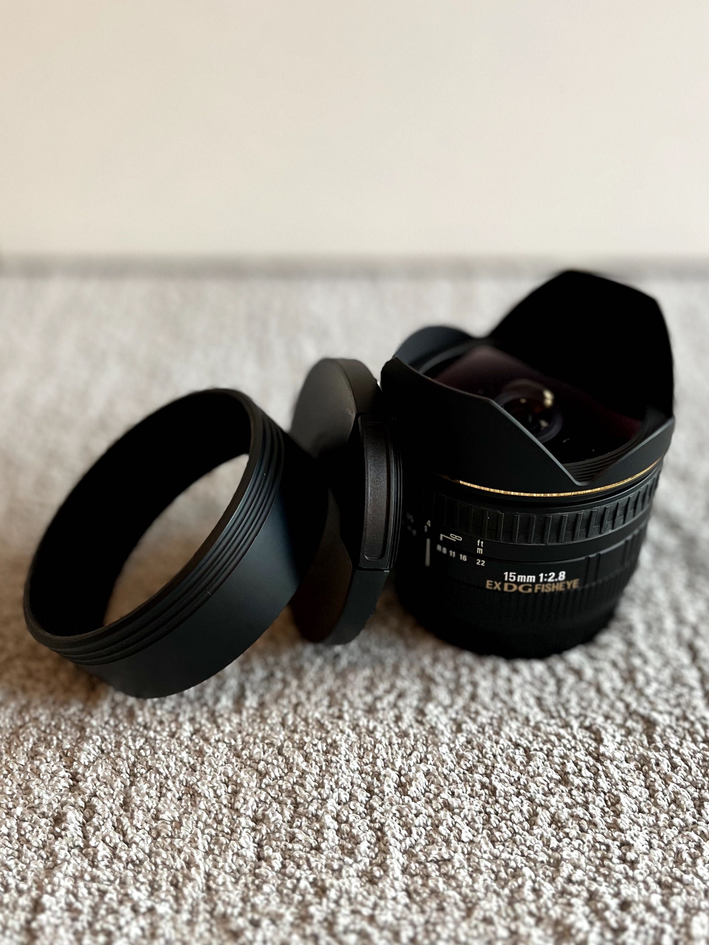 Objetiva Sigma 15mm F2.8 EX DG Olho de Peixe para Canon