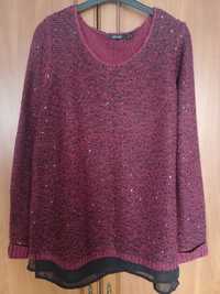 Sweter, sweterek z cekinami r 40-44