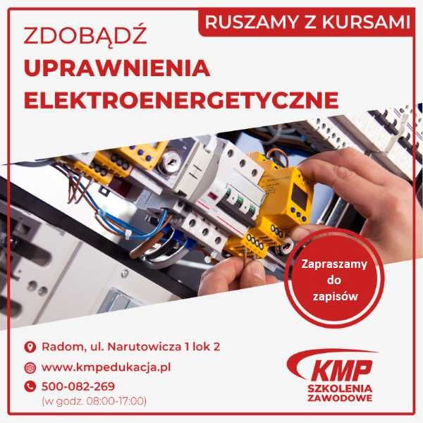 Uprawnienia elektroenergetyczne do 1 kV SEP - 22.05.2024 r.