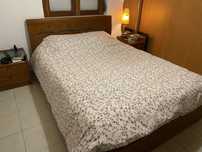 Cama baú com colchão e 2 criados mudos conjunto de quarto completo
