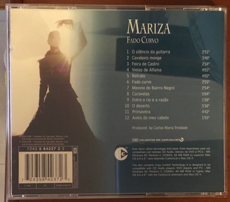 CD “Fado Curvo” de Mariza