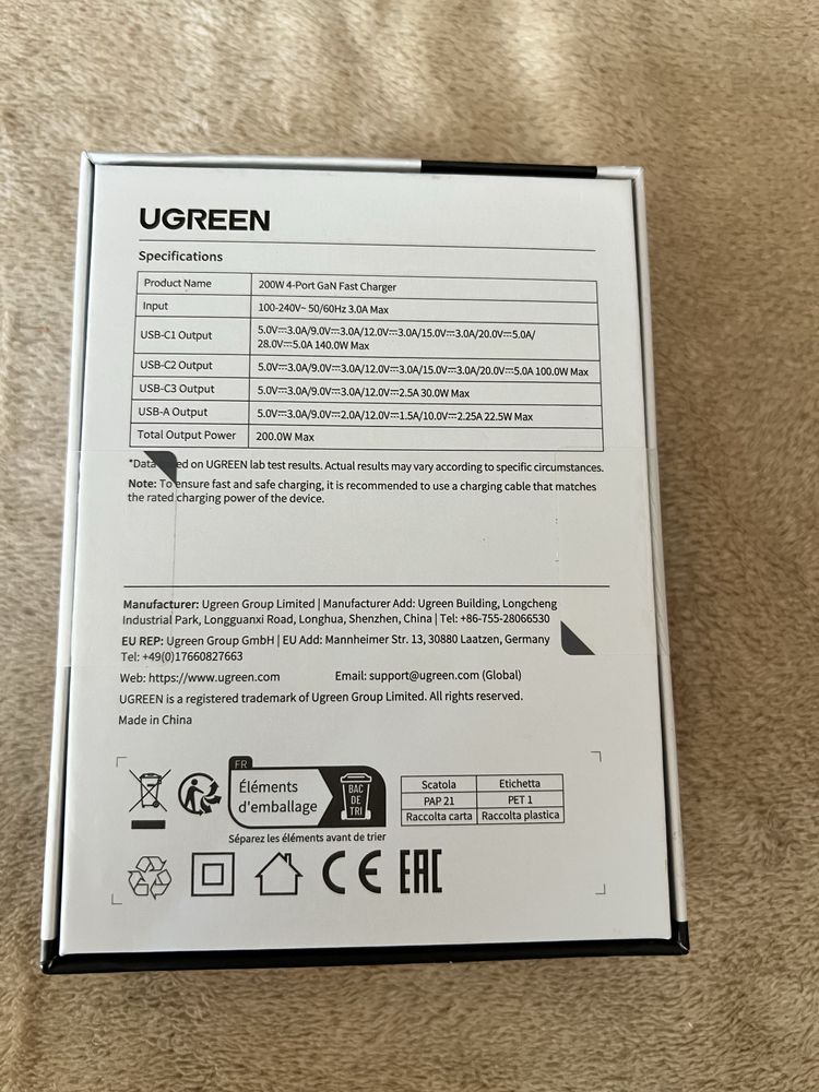 Ladowarka UGREEN Nexode USB C 200