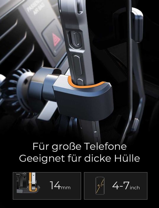 AINOPE Uchwyt Samochodowy „Gravity” do kratki nawiewu