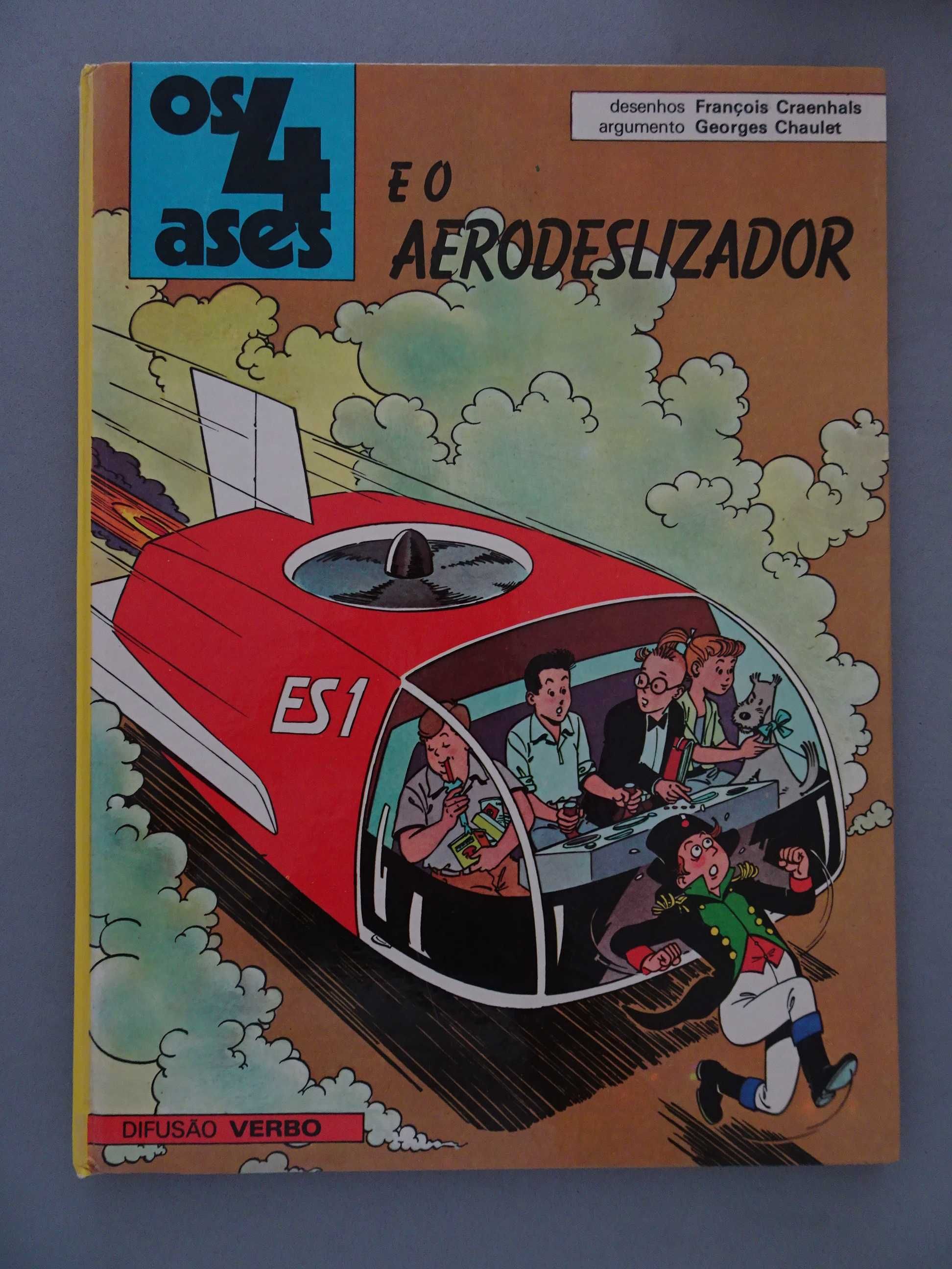 Livro Verbo - Os 4 ases e o aerodeslizador (capa dura)