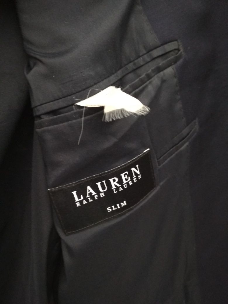Vintage Ralph Lauren casual klasyczna granatowa marynarka L