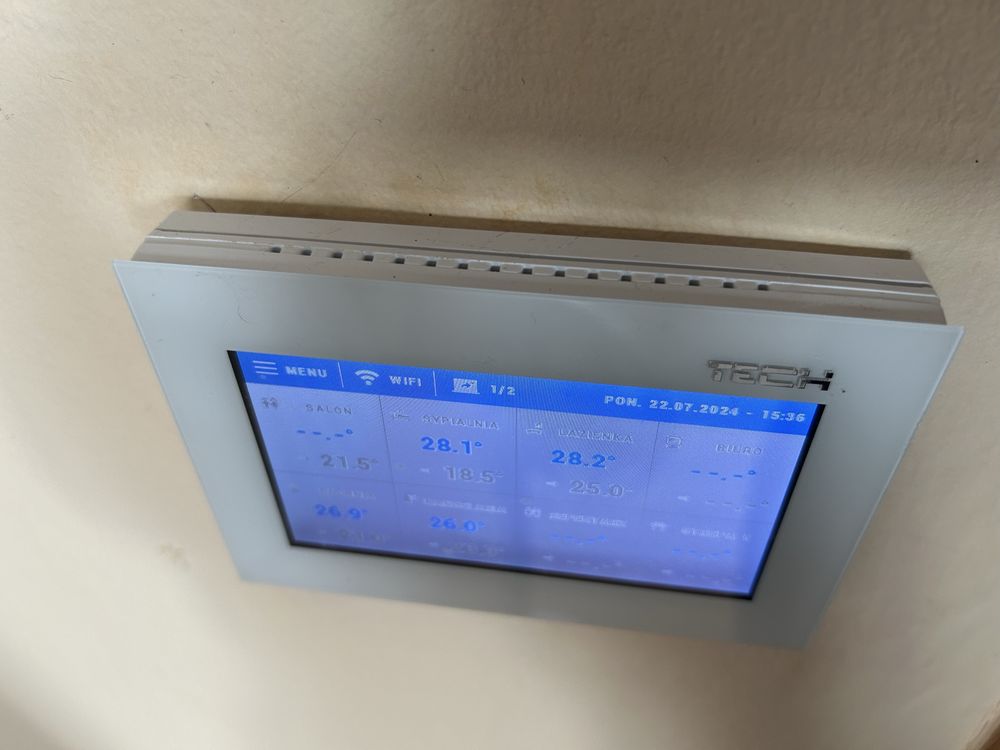 PANEL KONTROLNY sterownik regulator TECH ST-16S wifi biały