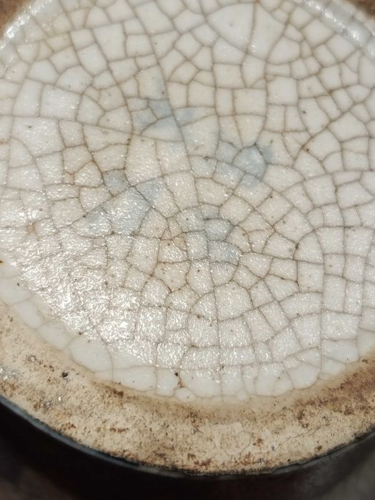 Cachimbo ópio Cerâmica Chinesa Séc XIX 14 cm Carimbado