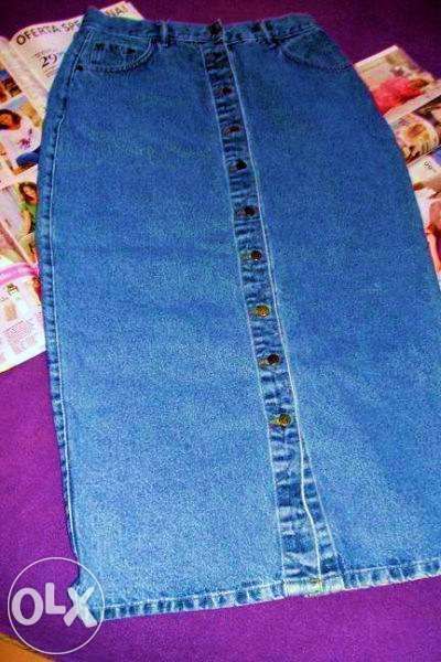 Winchester _Zapinana spódniczka jeans