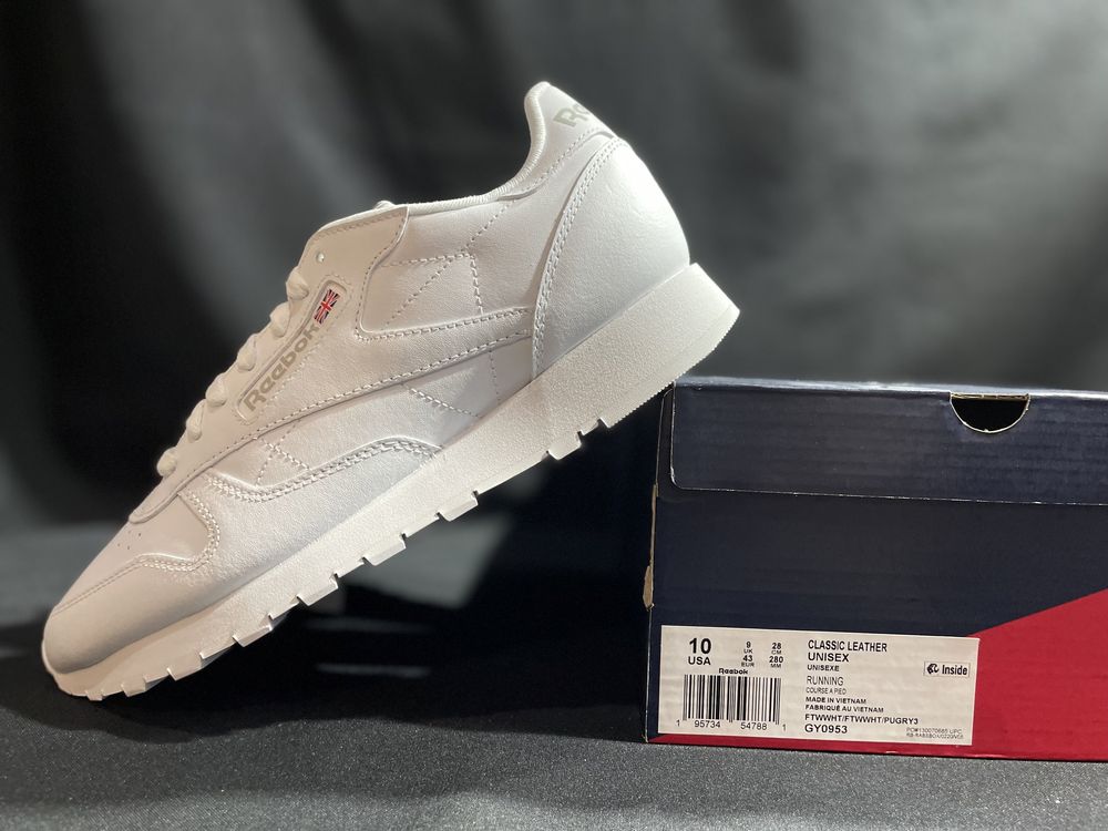 Кросівки Reebok Classic Leather оригинал кроссовки белые