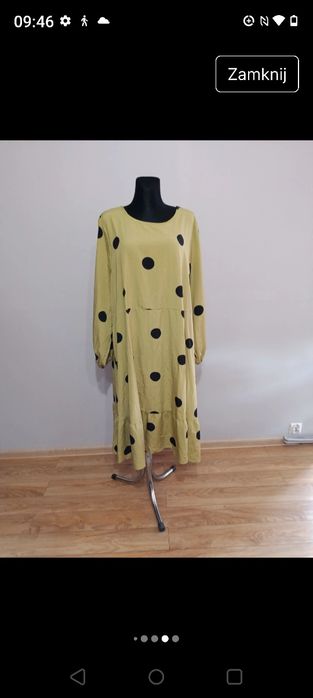 Śliczna długa suknia plus size