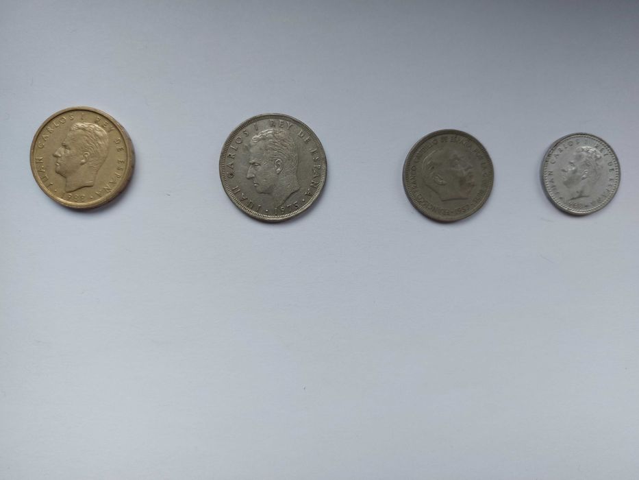 Moedas Estrangeiras (Espanha, Brasil, Perú, Reino Unido)