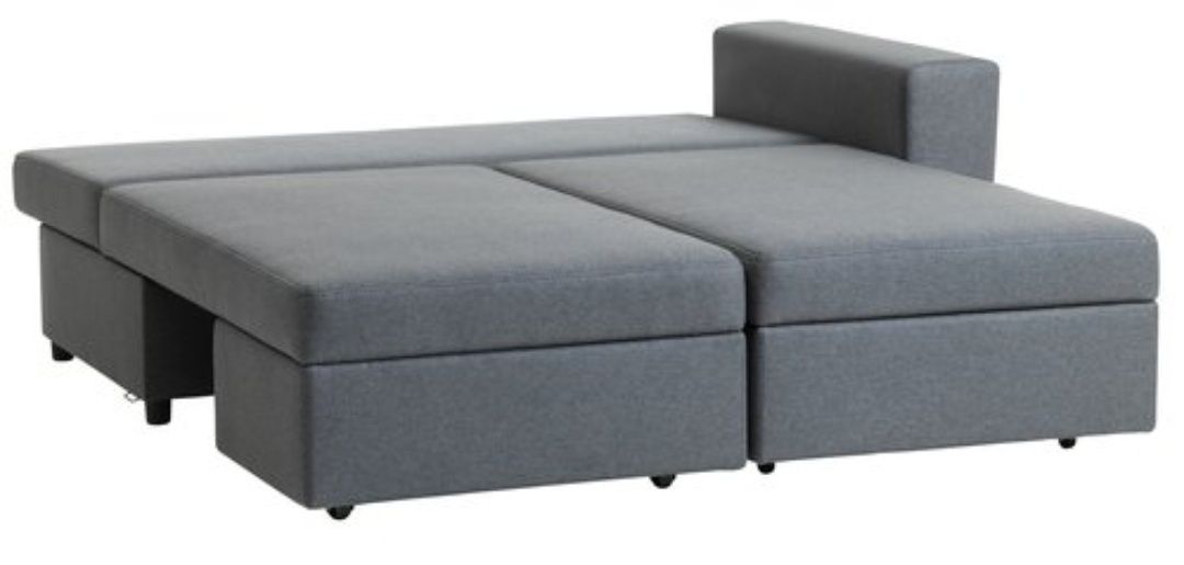 Софа - диван - ліжко кутова сіра