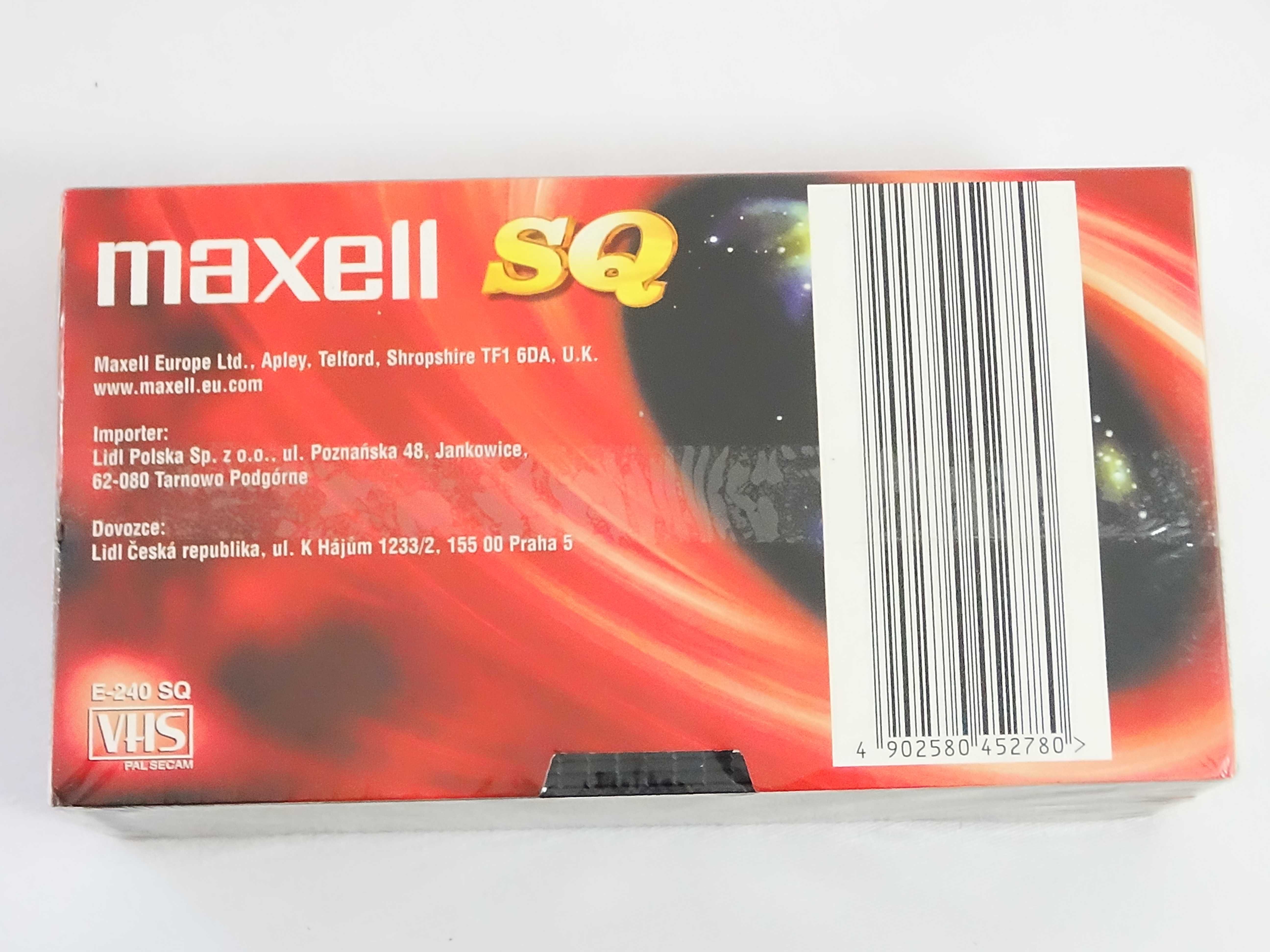 Kaset Vdeo VHS Maxell SQ 240 PAL SECAM - dwupak