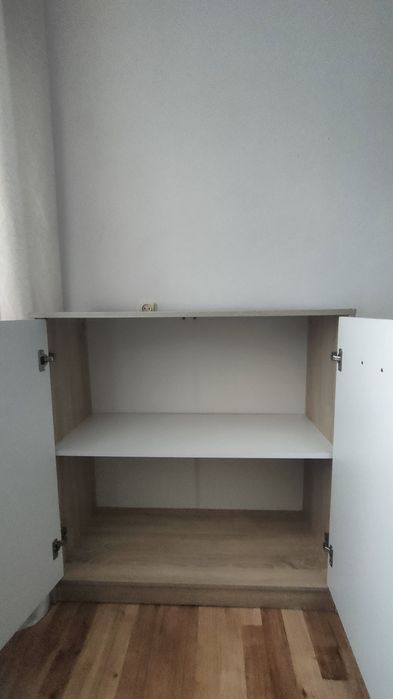 Komoda biała+ dąb sonoma