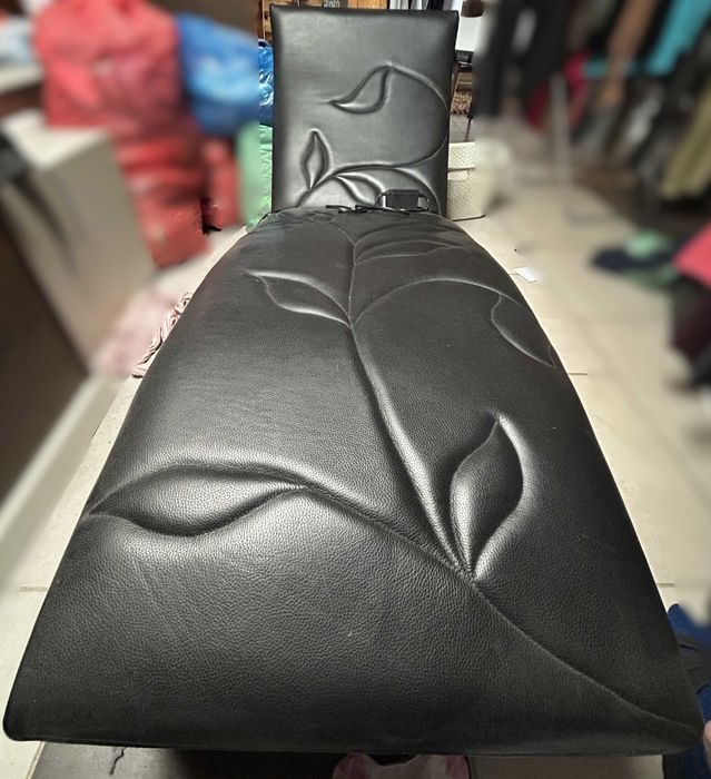 Fotel skórzany do masażu, masażer, skóra naturalna, regulacja strefy