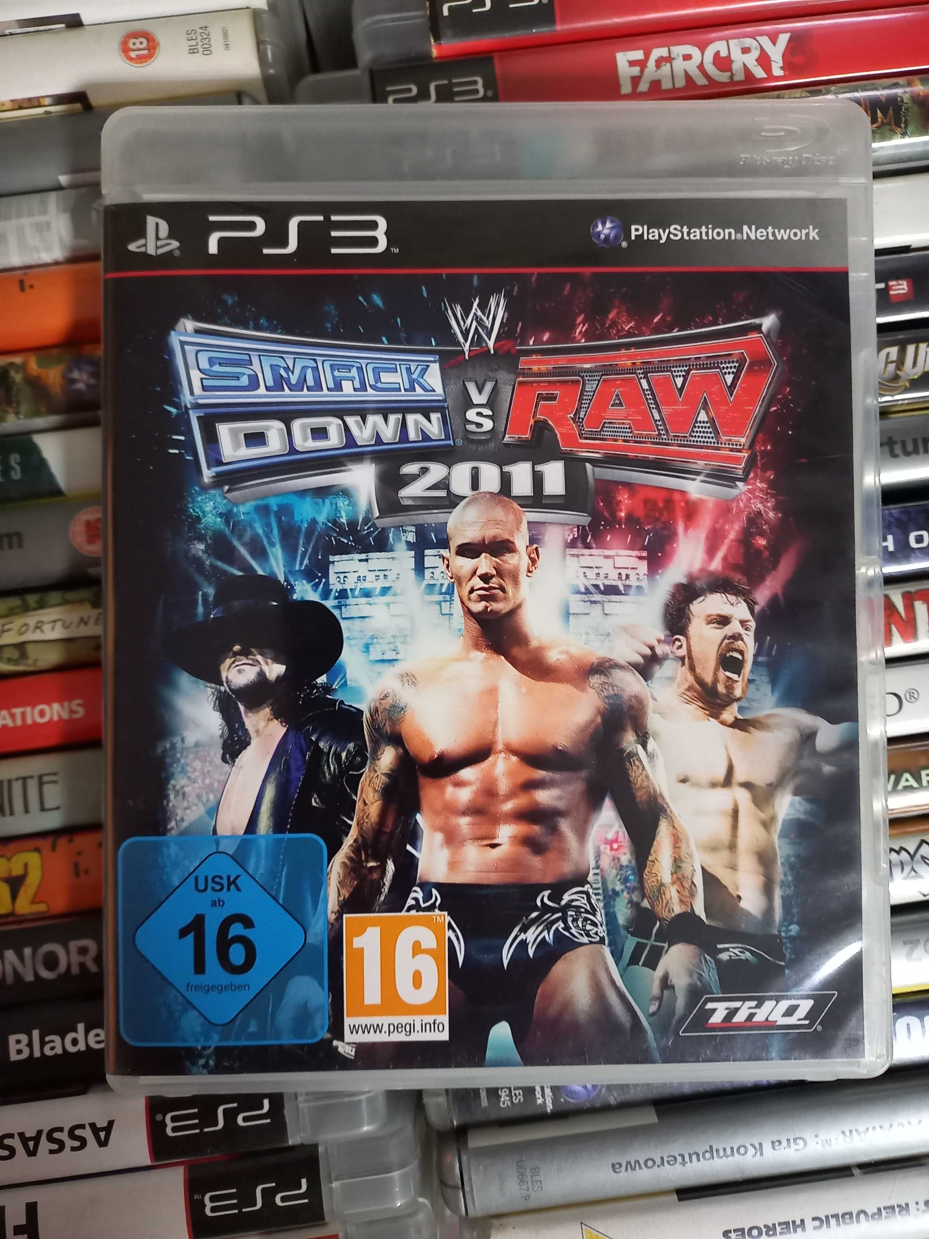 SMACK DOWN vs RAW 2011+ dodatki na płycie na PS3|2 Płyty