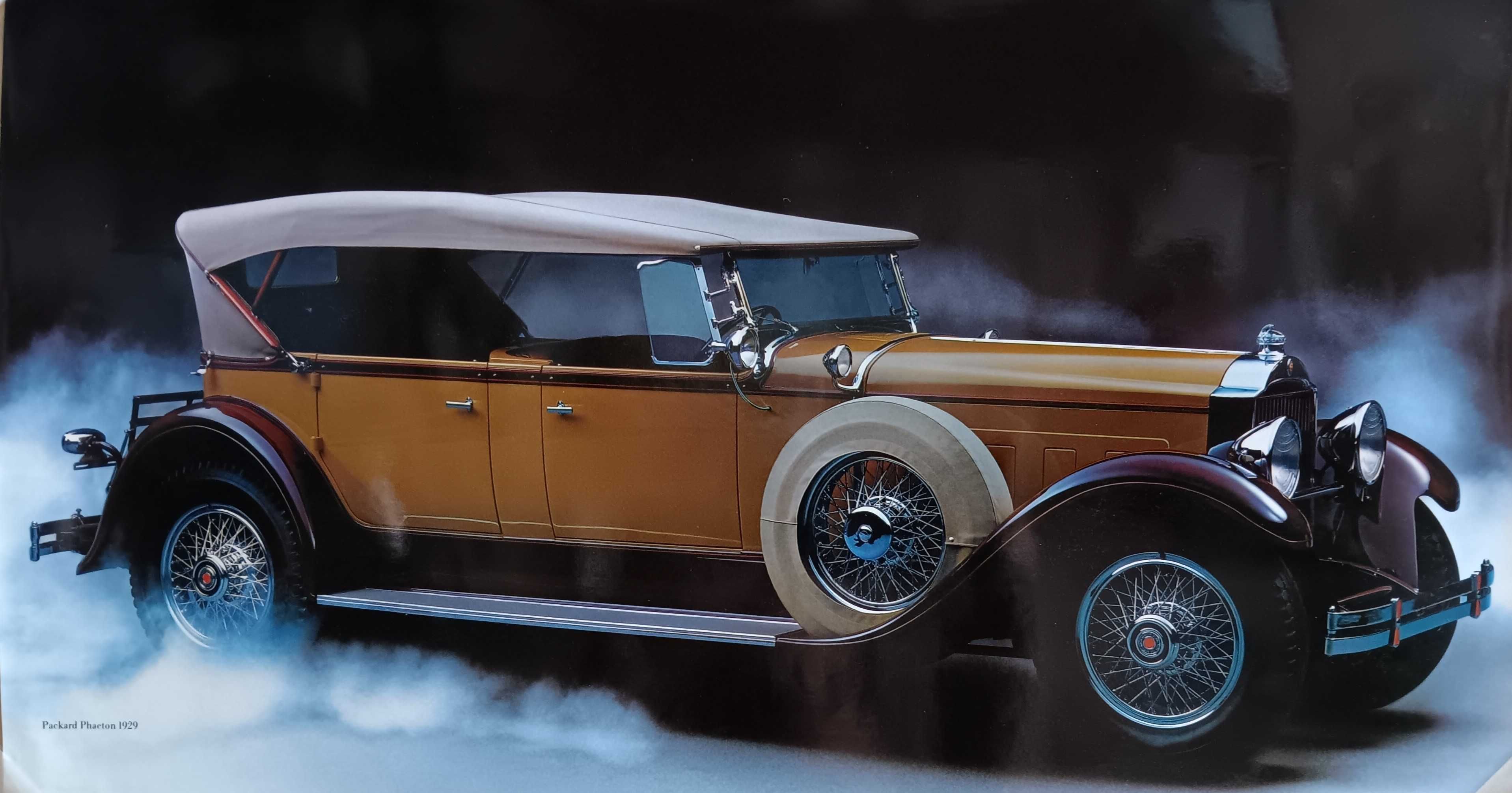 "Packard Phaeton 1929" - Litografia antiga.