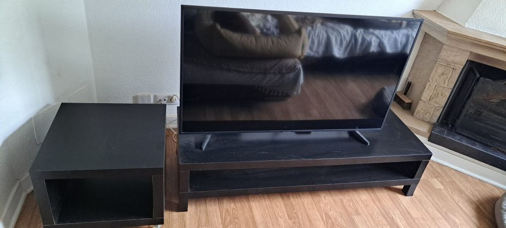 Móvel tv e mesa de apoio wengue