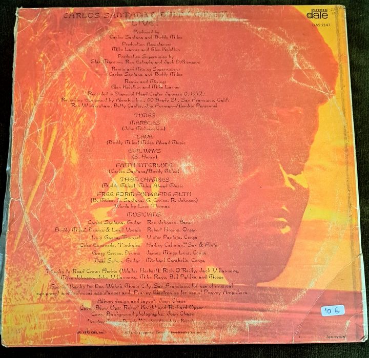 Disco de Vinil Carlos Santana