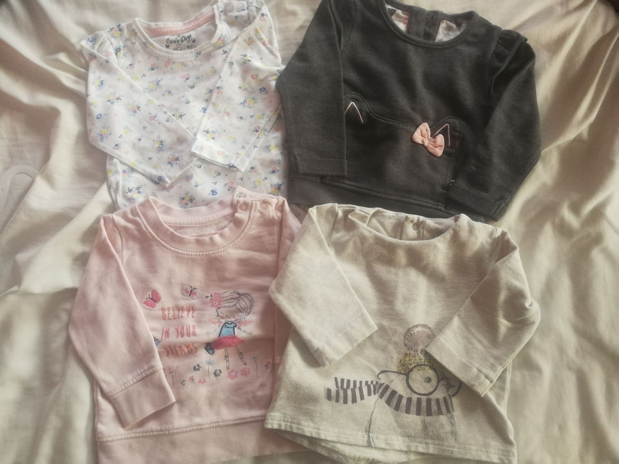 Bluzy bluzki dziewczynka niemowlę 3-6 mscy 62-68