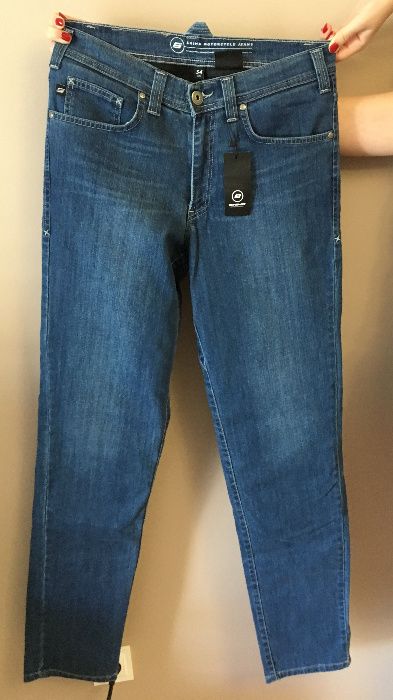 NOWE spodnie motocyklowe Shima Gravel 34 long indygo blue