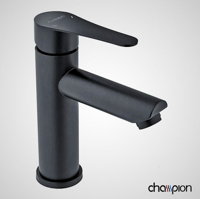 Змішувач, кран для умивальника нержавійка CHAMPION SAP-001-A CHROME