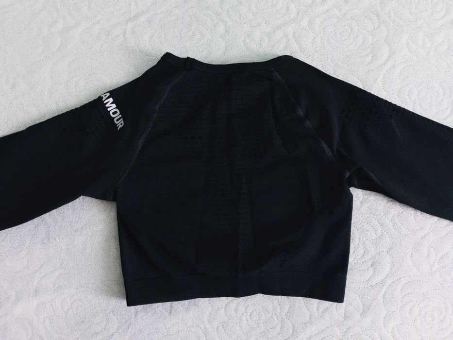 Rashguard bezszwowy czarny Gym Glamour - XS
