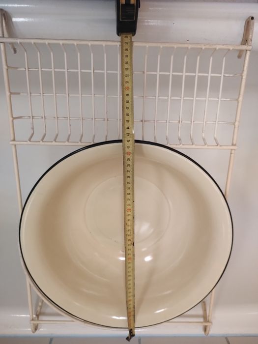 Pòłka, stelaż, nadstawka na wanne z miską emaliowana 42cm, uchwyt na m