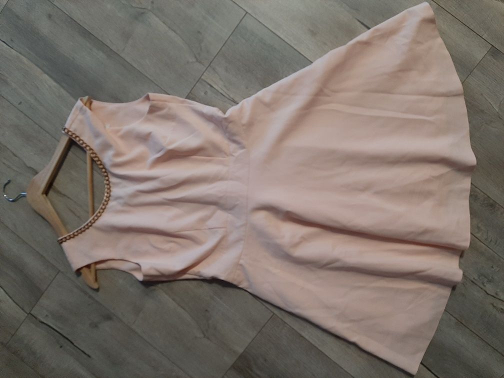 Sukienka wyjściowa elegancka łańcuszek wesele święta r. 40 l