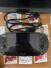 PsVita Desbloqueada , Com carregador e jogo Fifa 14